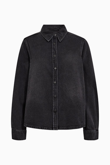 Tomorrow TRW-Ellen Denim Shirt Wash Milano Black Shirts & Blouses 9 Black