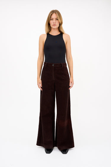 Tomorrow TRW-Ellen French Corduroy Pant Jeans & Pants 768 Black Coffee