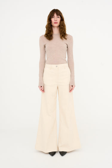Tomorrow TRW-Ellen Pant Wash Crude Jeans & Pants 03 Ecru