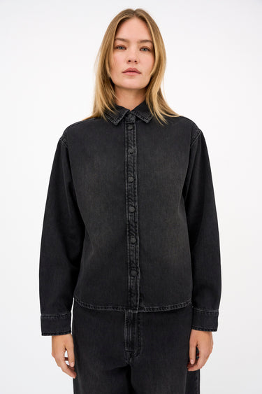 Tomorrow TRW-Ellen Shirt Wash Milano Black Shirts & Blouses 9 Black