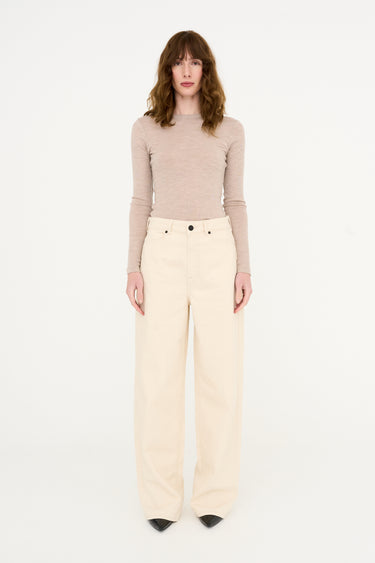 Tomorrow TRW-Kaia Slung Jeans Nature Ecru Jeans & Pants 03 Ecru