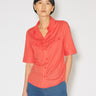 Tomorrow TMRW Charlotta Transparent Shirt - Color Shirts & Blouses 317 Vivienne Red