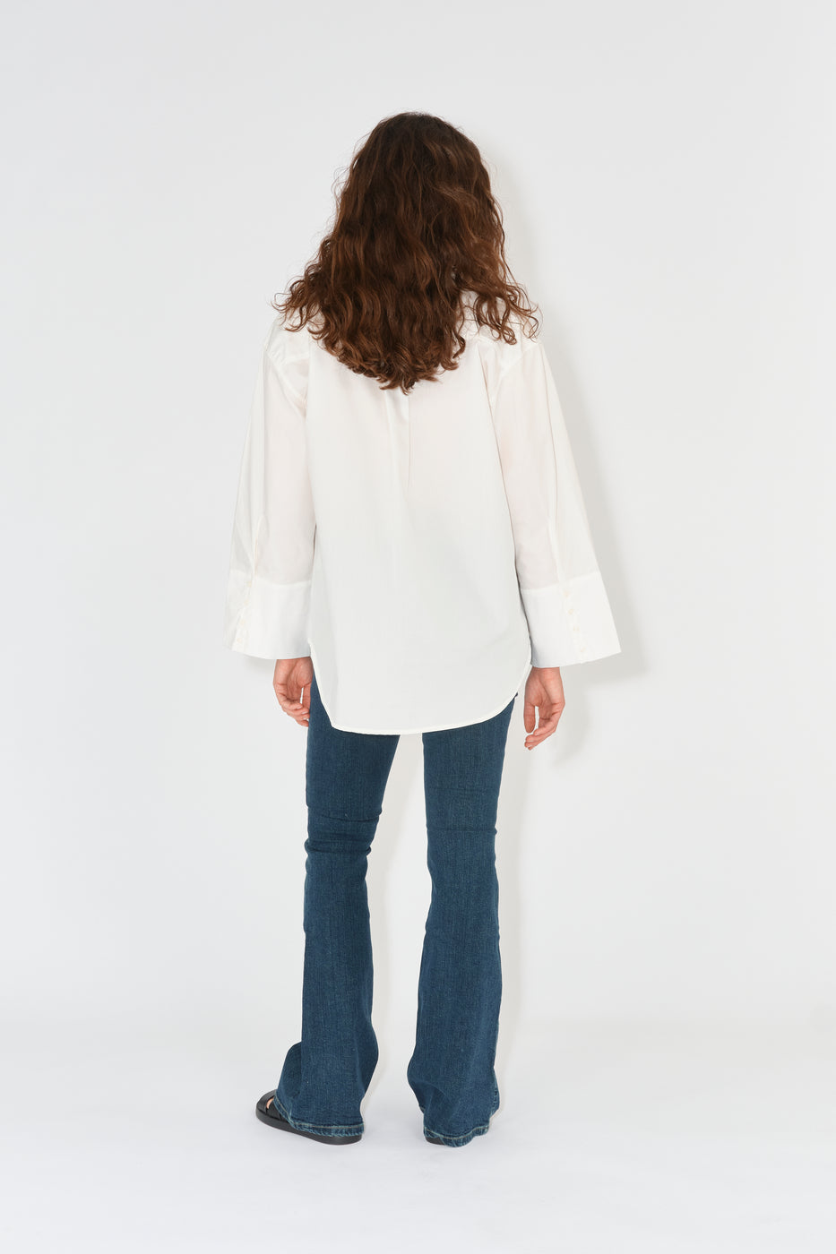 Tomorrow TMRW Jane Cape Sleeve Shirt Shirts & Blouses 013 Almost White