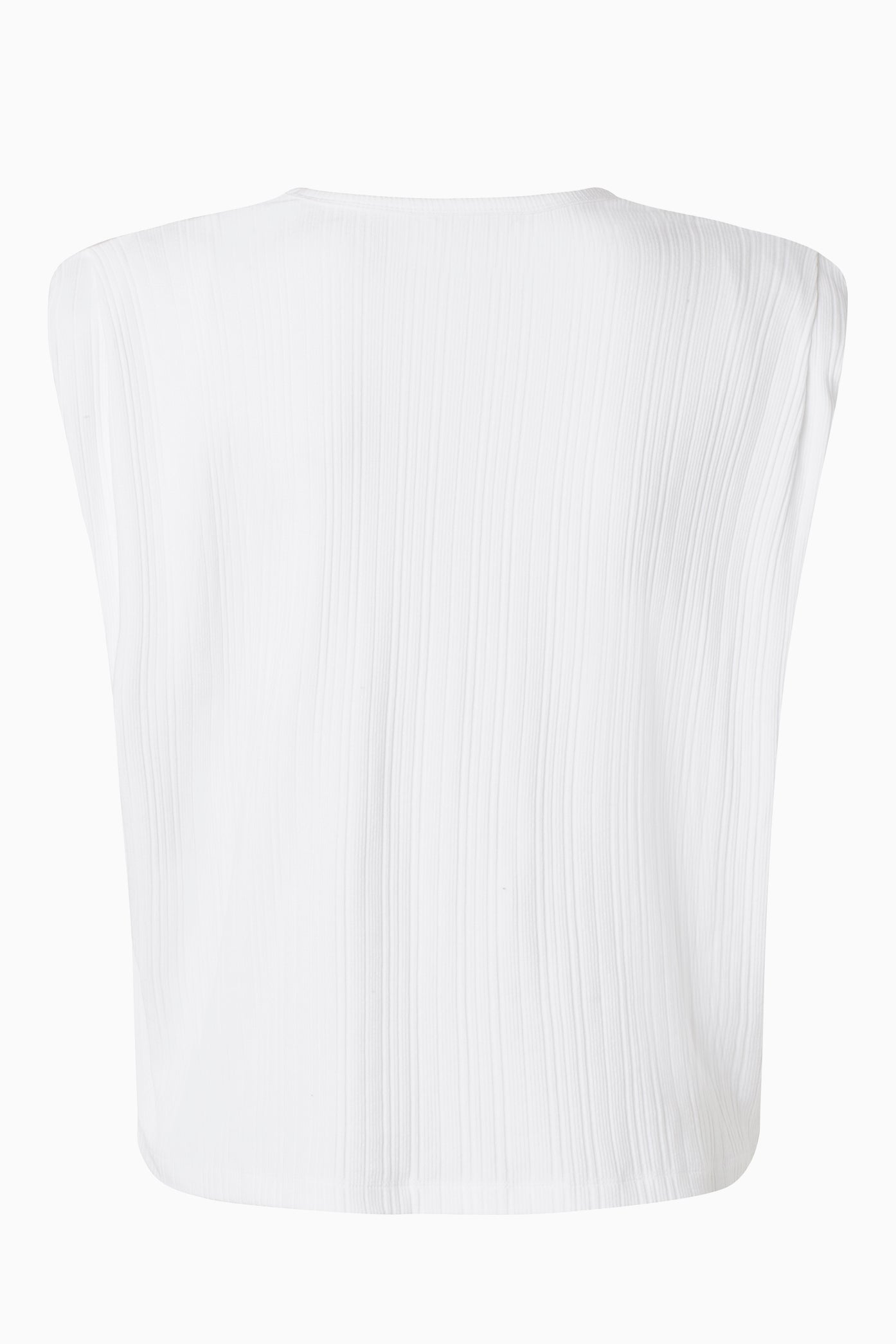 Tomorrow TMRW Oldschool Shoulder Pad Tank - White Tops & T-shirts 01 White