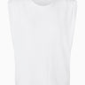 Tomorrow TMRW Oldschool Shoulder Pad Tank - White Tops & T-shirts 01 White