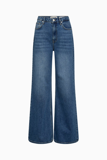 Tomorrow TRW-Aimee Loose Flare Jeans Wash Dark Iowa Jeans & Pants 51 Denim Blue