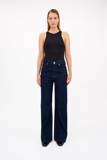 Tomorrow TRW-Aimee Loose Flare Jeans Wash Piemonte Rinse Jeans & Pants 51 Denim Blue