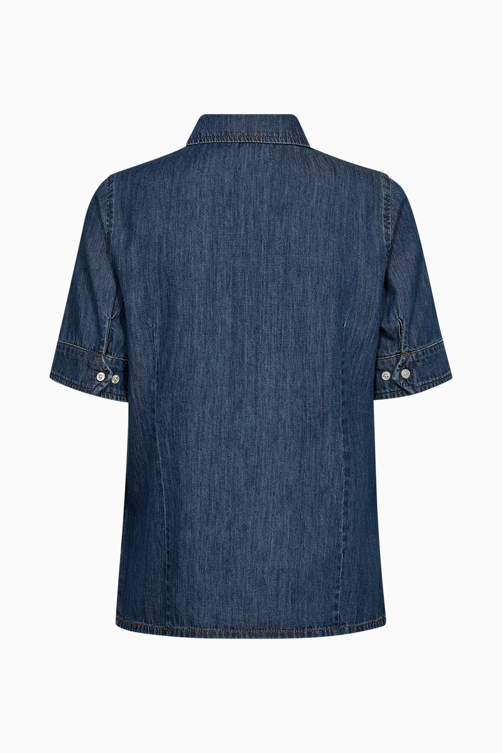 Tomorrow TRW-Amber 70's Shirt Mid Blue Denim Shirts & Blouses 51 Denim Blue