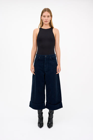 Tomorrow TRW-Angelika Culotte Pant Corduroy Jeans & Pants Twilight Navy