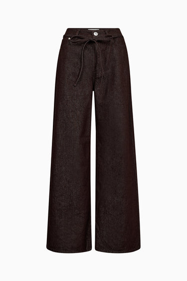 Tomorrow TRW-Arizona Belted Jeans Wash Antique Jeans & Pants Wine Red