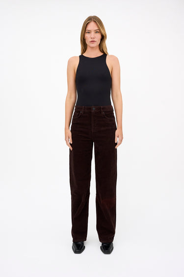 Tomorrow TRW-Brown Jeans Corduroy Jeans & Pants 768 Black Coffee