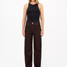 Tomorrow TRW-Brown Jeans Wash Antique Jeans & Pants Wine Red