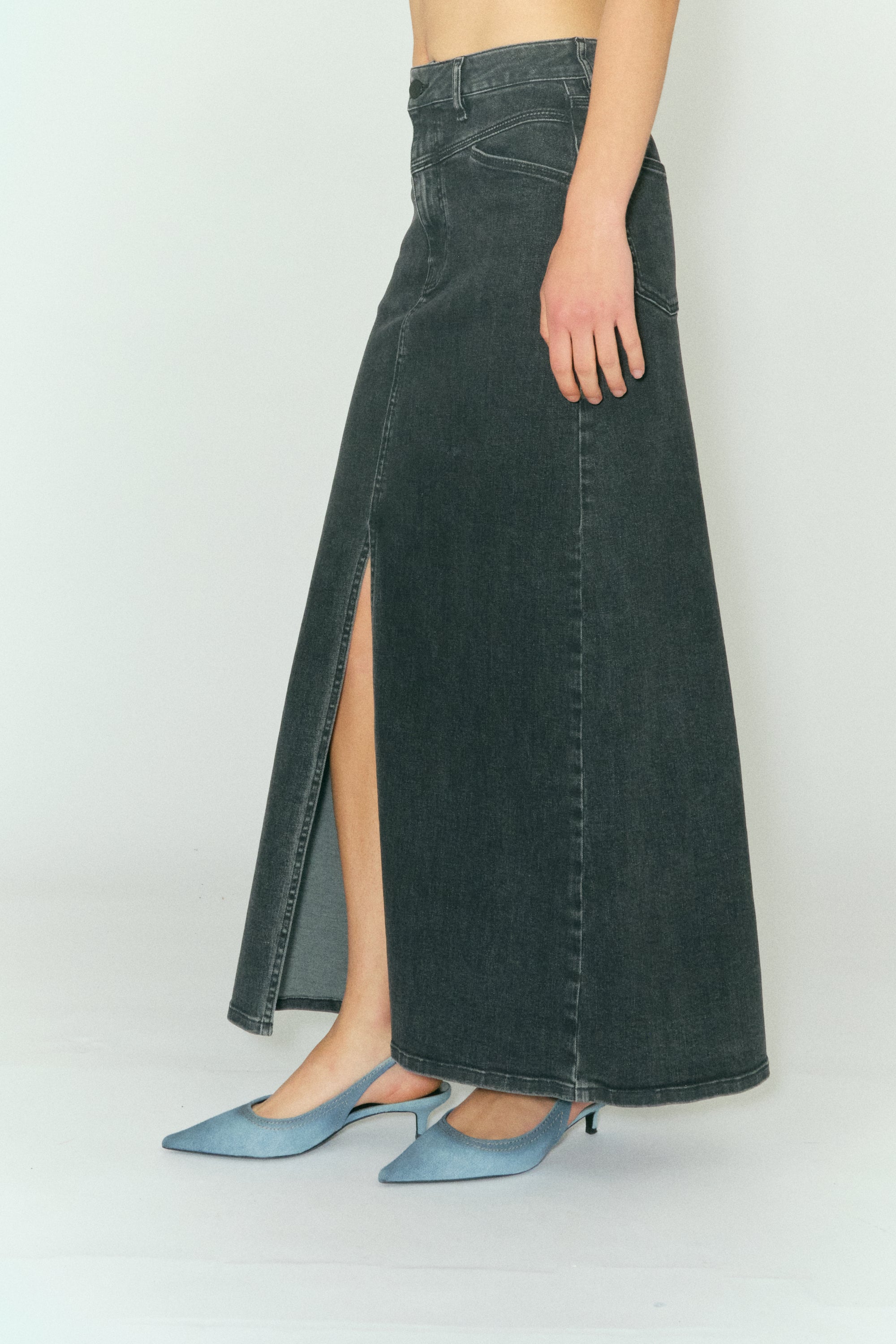 Tomorrow TMRW Brown Maxi Skirt - Original Black Skirt 9 Black