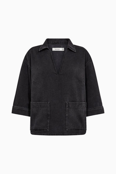 Tomorrow TRW-Christy 3/4 Shirt Wash Milano Black Shirts & Blouses 9 Black