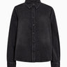 Tomorrow TRW-Ellen Denim Shirt Wash Milano Black Shirts & Blouses 9 Black