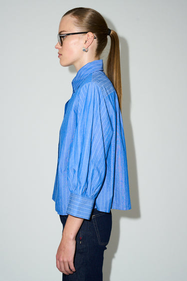Tomorrow TRW-Hepburn Shirt Santa Barbara Stripe Shirts & Blouses 5 Blue