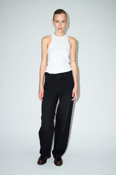 Tomorrow TRW-Kaia Slung Belt Jeans Wash Heritage Black Jeans & Pants 9 Black