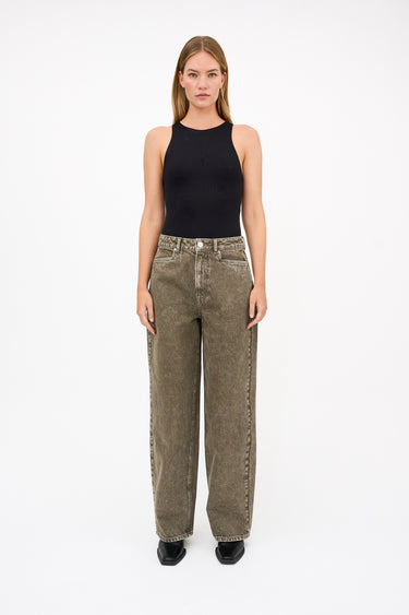 Tomorrow TRW-Kaia Slung Jeans Wash Antique Jeans & Pants 65 Olive Green