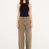 Tomorrow TRW-Kaia Slung Jeans Wash Antique Dye Jeans & Pants 64 Khaki