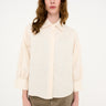 Tomorrow TRW-Key Hepburn Shirt Wash Exclusive Texture Ecru Shirts & Blouses 03 Ecru