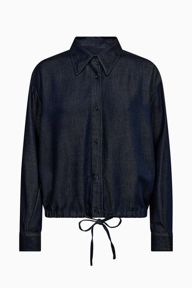 Tomorrow TRW-New Petra Tie Shirt Jacket Coats & Jackets 51 Denim Blue