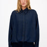 Tomorrow TRW-New Petra Tie Shirt Jacket Coats & Jackets 51 Denim Blue
