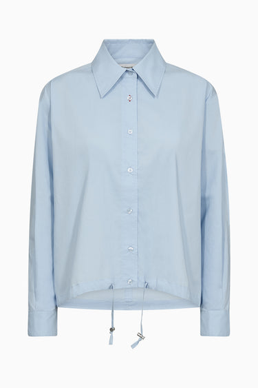Tomorrow TRW-Petra drawstring shirt Shirts & Blouses Blue Shadow