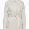 Tomorrow TRW-Ravi 3-Way Transforming Oversize Shirt Shirts & Blouses 03 Ecru