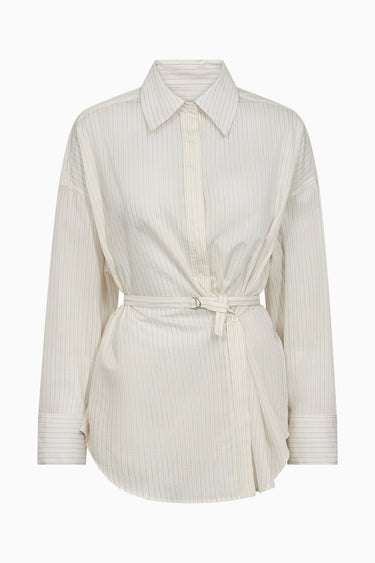 Tomorrow TRW-Ravi 3-Way Transforming Oversize Shirt Shirts & Blouses 03 Ecru